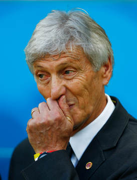  Football - Brazil v Colombia - FIFA World Cup Brazil 2014 - Quarter Final - Estadio Castelao, Fortaleza, Brazil - 4/7/14 Colombia coach Jose Pekerman 