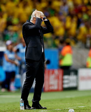  Football - Brazil v Colombia - FIFA World Cup Brazil 2014 - Quarter Final - Estadio Castelao, Fortaleza, Brazil - 4/7/14 Colombia coach Jose Pekerman 