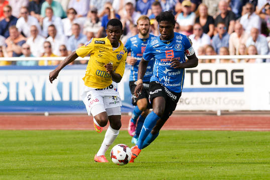Halmstads Joseph Baffo och Falkenbergs Godsway Donyoh