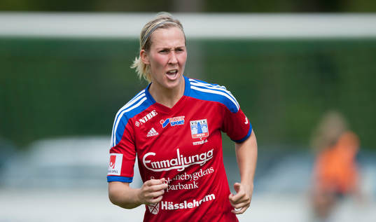  i matchen i damallsvenskan mellan Vittsjö och Kristianstad i Vittsjö 5 juli.