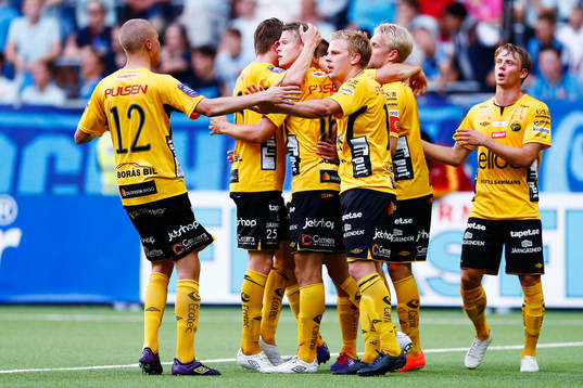 Elfsborgs spelare jublar