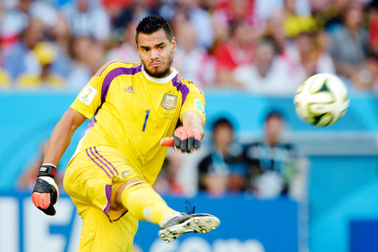 Argentinas målvakt Sergio Romero