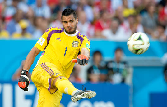 Argentinas målvakt Sergio Romero 