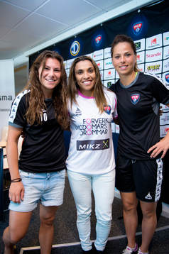 Ramona Bachman, Marta Vieira da Silva och Sara Björk Gunnarsdottir