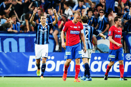 Djurgårdens Aleksandar Prijovic jublar