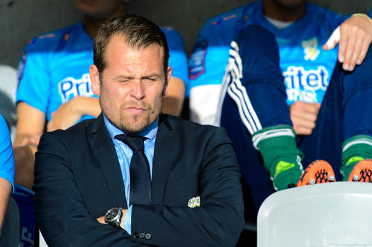IFK Göteborgs tränare Mikael Stahre innan fotbollsmatchen i Allsvenskan mellan IFK Göteborg och AIK den 4 augusti 2014 i Göteborg.