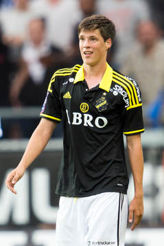 s Sauli Väisänen under fotbollsmatchen i Allsvenskan mellan IFK Göteborg och AIK den 4 augusti 2014 i Göteborg.