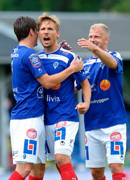 Åtvidabergs Victor Sköld, Martin Christensen och Kristian
