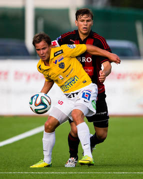 Falkenbergs Anton Wede och Brommapojkarnas Jesper Karlström