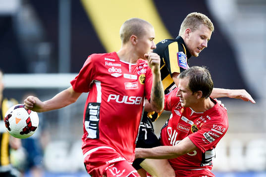 Elfsborgs Sebastian Holmén och Daniel Mobaeck