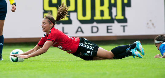  Kristianstads Alice Nilsson i matchen i damallsvenskan mellan Kristianstad och Eskilstuna i Kristianstad 16 augusti 2014.