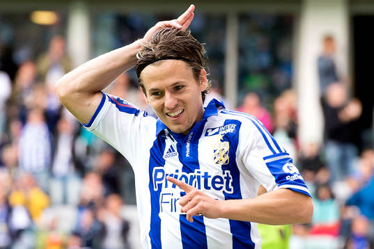 IFK Göteborgs Lasse Vibe jublar