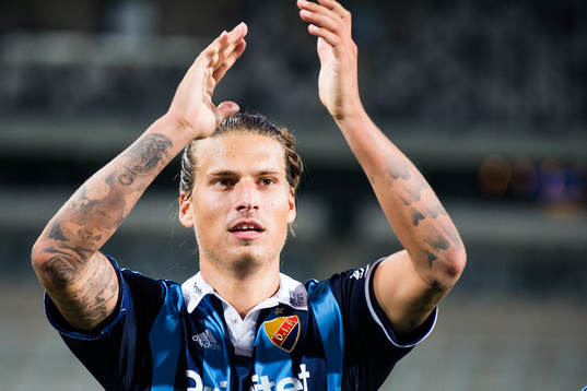 Djurgårdens Aleksandar Prijovic jublar