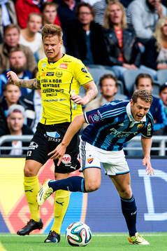 Mjällbys David Löfquist och Djurgårdens Stefan Karlsson