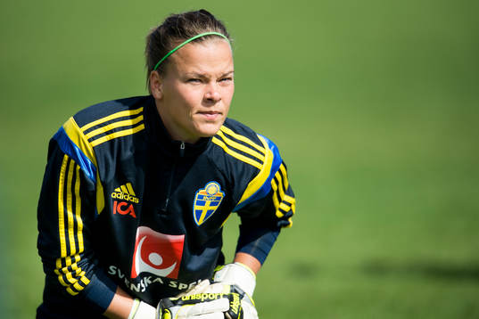 Sveriges målvakt Stephanie Öhrström