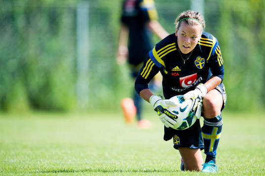Sveriges målvakt Stephanie Öhrström