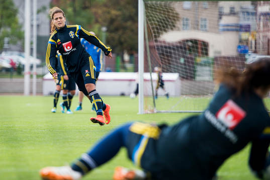 Sveriges Marija Basunic tränar avslut