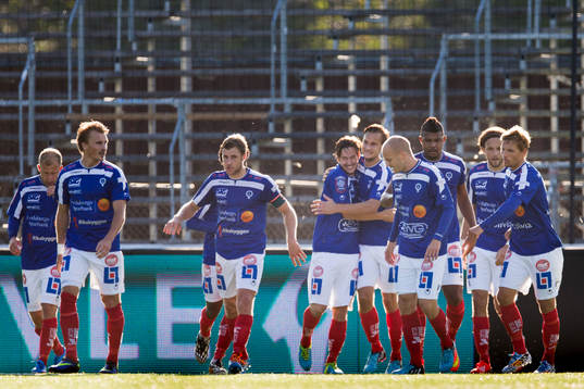 Åtvidabergs spelar jublar