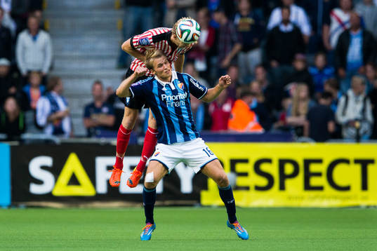 Malmö FFs Filip Helander och Djurgårdens Sebastian