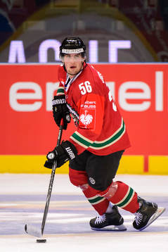 Frölundas Erik Gustafsson med pucken