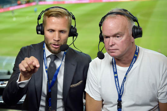 Expertkommentator Robert Perlskog och Martin Åslund