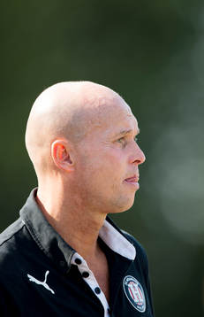 Höllvikens tränare Anders Grimberg