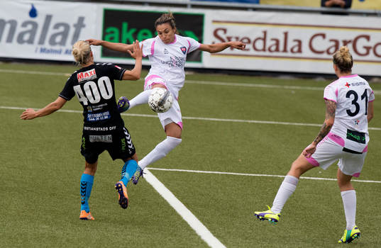 Marta Vieira Da Silva från Rosengård började på bänken men kom in i slutet av matchen
