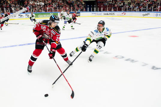Malmö Redhawks Henrik Hetta och Björklövens William Quist