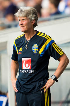 Sveriges förbundskapten Pia Sundhage 