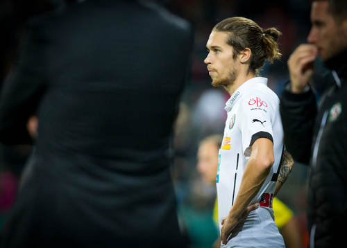 Örebros Daniel Nordmark mellan Örebro och Kalmar i Allsvenskan den 15 september 2014 i Örebro.