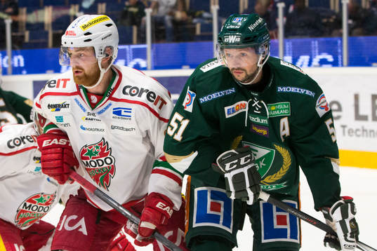 Modos Nichlas Torp och Färjestads Rickard Wallin