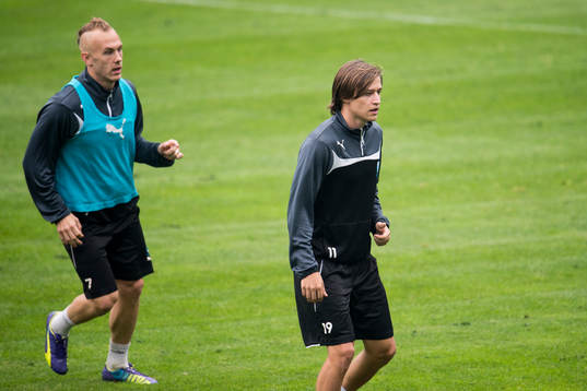 Malmö FFs Magnus Eriksson och Simon Thern