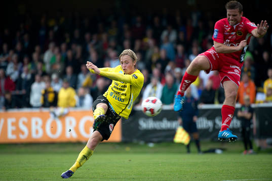 Mjällbys Robin Strömberg och Elfsborgs Anders Svensson