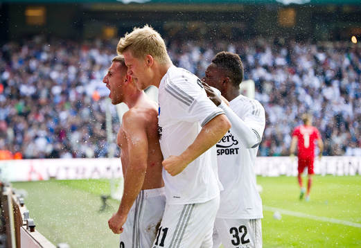  Baskim Kadrii, FCK Andreas Cornelius, FCK Danny Amankwaa, FCK