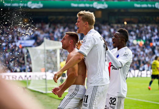  Baskim Kadrii, FCK Andreas Cornelius, FCK Danny Amankwaa, FCK