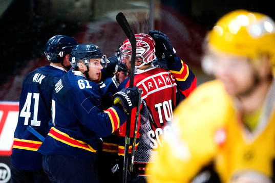 Djurgårdens spelare jublar
