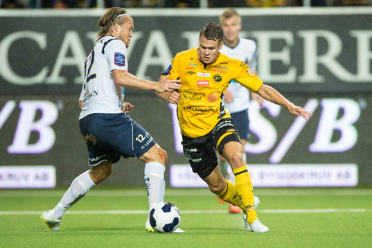 Elfsborgs Viktor Claesson och Gefles Anders Bååth