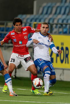 Kalmars Romário Pereira Sipião och Norrköpings Rawez