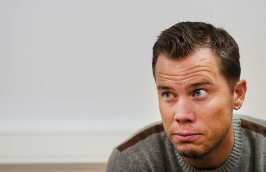 Malmö FFs sportchef Daniel Andersson  i en intervju den 26 september 2014 i Malmö.