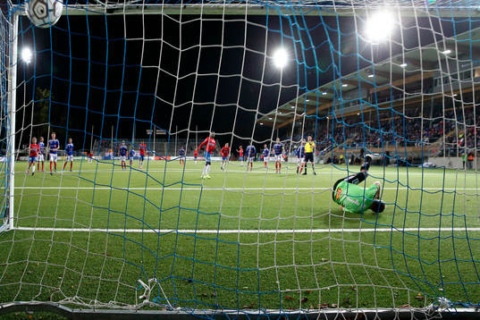 e allsvenska match under fotbollsmatchen i Allsvenskan mellan Åtvidaberg och Helsingborg den 29 september 2014 i Åtvidaberg.