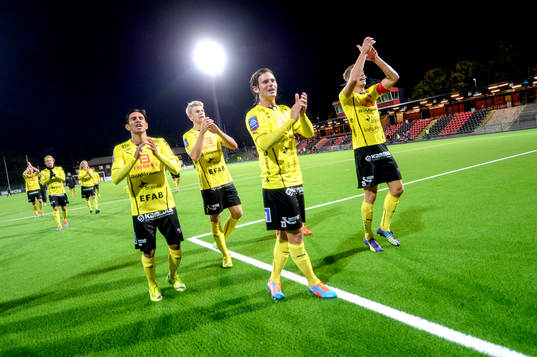 Halmstads Viktor Ljung Marcus Antonsson och Richard Magyar