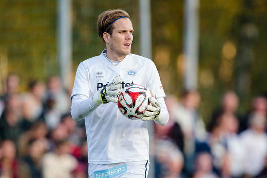 Utsiktens målvakt Axel Wibrån