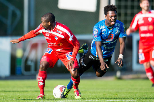 Halmstads King Osei Gyan faller