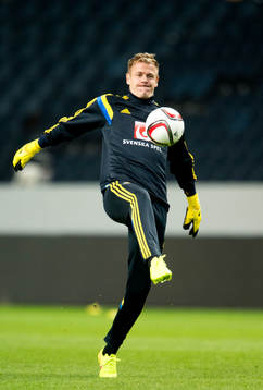 Sveriges målvakt Johan Dahlin