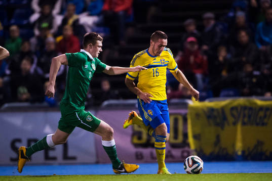 Irlands Shann Donnellan och Sveriges Shkelqim Krasniqi 