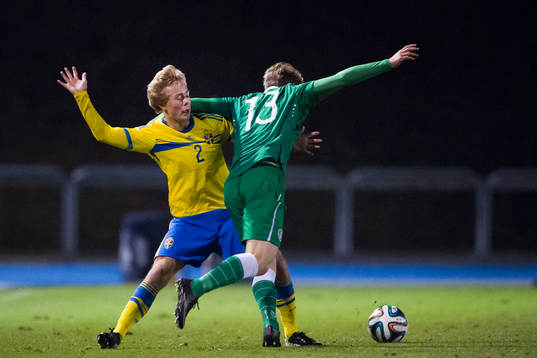 Sveriges Joel Andersson och Irlands Jack Hallahan