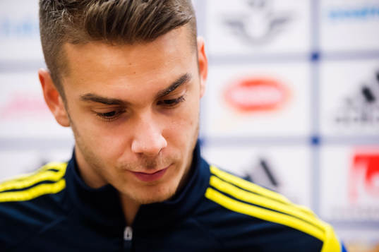 Sveriges Alexander Kacaniklic träffar media