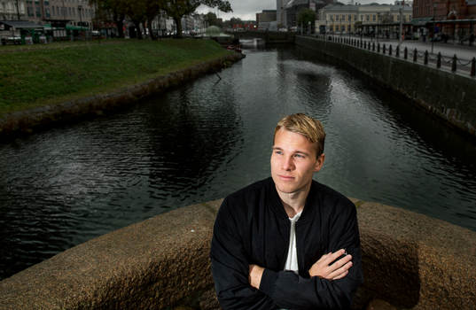 Häckens Oscar Lewicki poserar för ett porträtt den 15 oktober 2014 i Malmö.