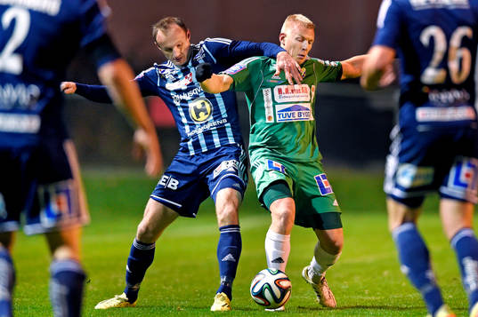 Husqvarnas Dragan Kapcevic och Ljungskiles Petter Björlund