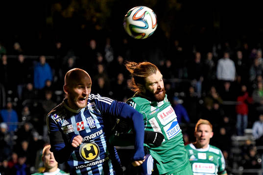 Husqvarnas Tobias Nilsson och Ljungskiles Marcus Gustafsson